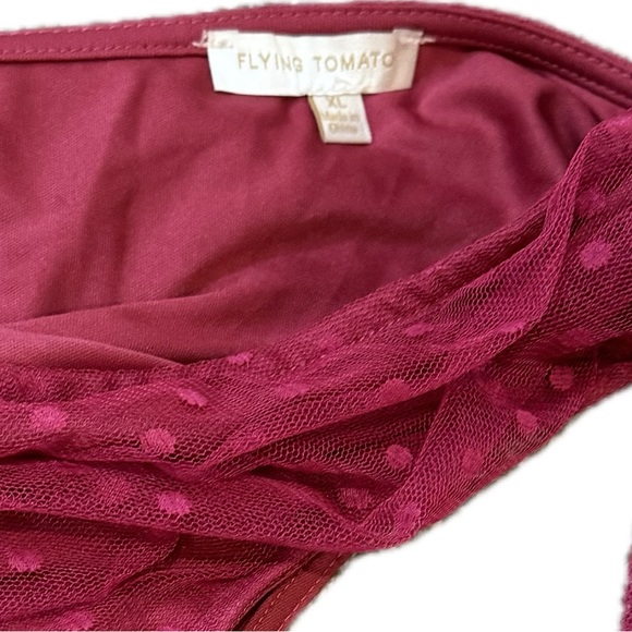 🔥Host Pick🔥Flying Tomato Tulle Tiered Mini Dress - Picture 5 of 5